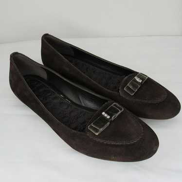 Coach LIDIA Brown Suede Loafers Women's 7