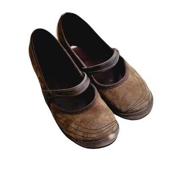 MARY JANE SUEDE BROWN CROCS SIZE  9 - image 1