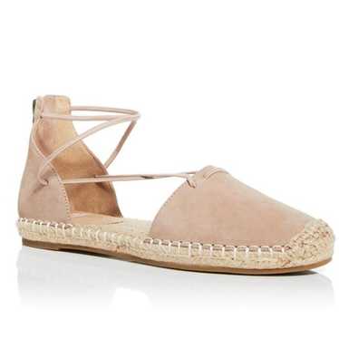 Eileen Fisher Flat Elastic Lace Up Espadrilles Ta… - image 1