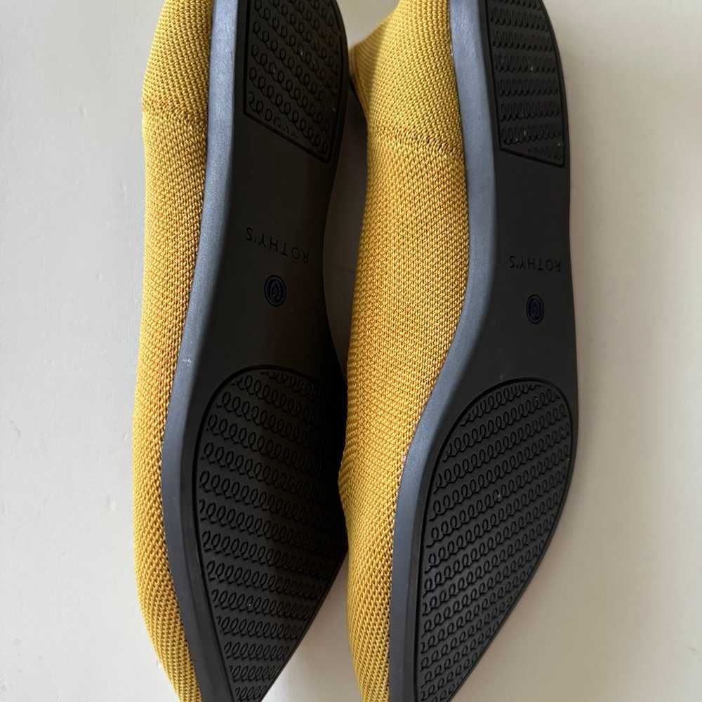 Rothy’s The Point Slip-On Flats Marigold Yellow G… - image 2