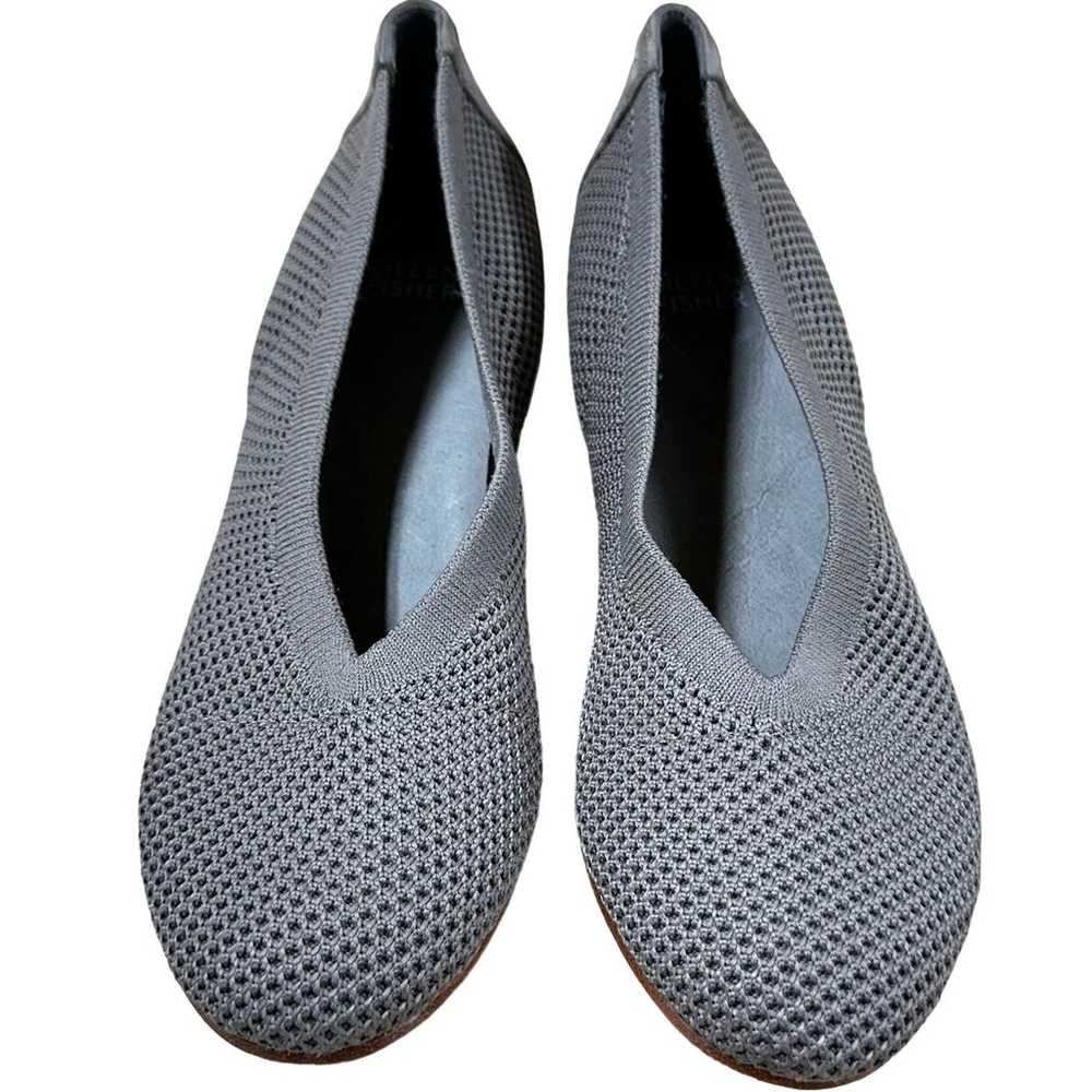 Eileen Fisher Seam Knit Flats Grey Women's Size 6… - image 5