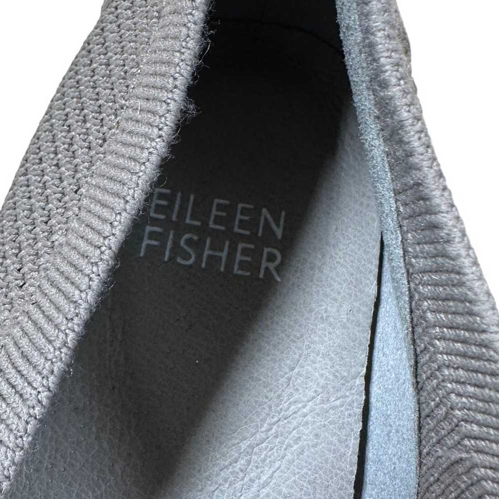 Eileen Fisher Seam Knit Flats Grey Women's Size 6… - image 6