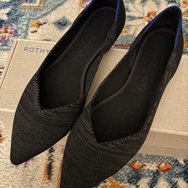 Rothys the Point flats, size 7.5 in heathered blac