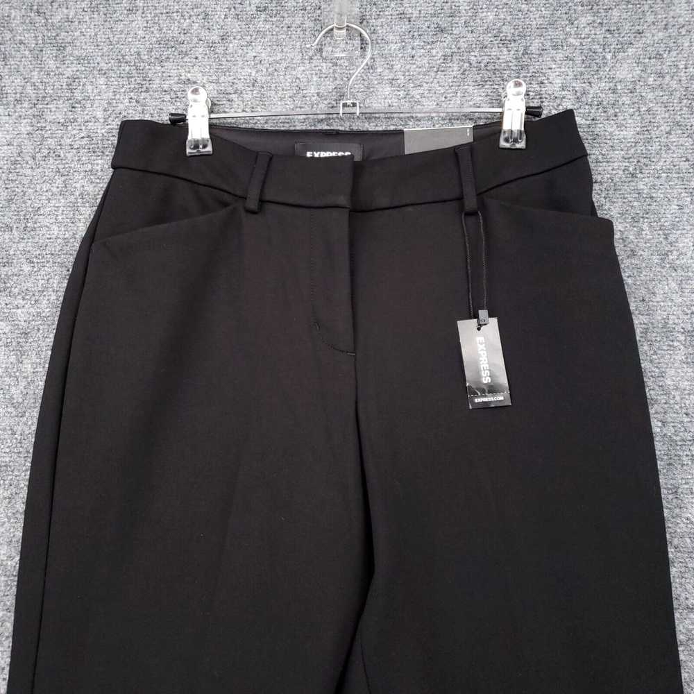 Express NEW Express Dress Pants Women 6R Black Pu… - image 3