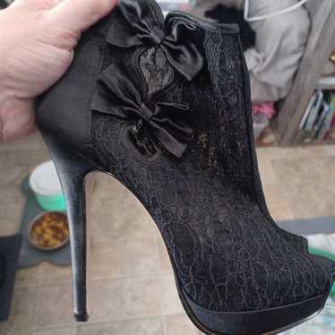 Black Stripper Shoes