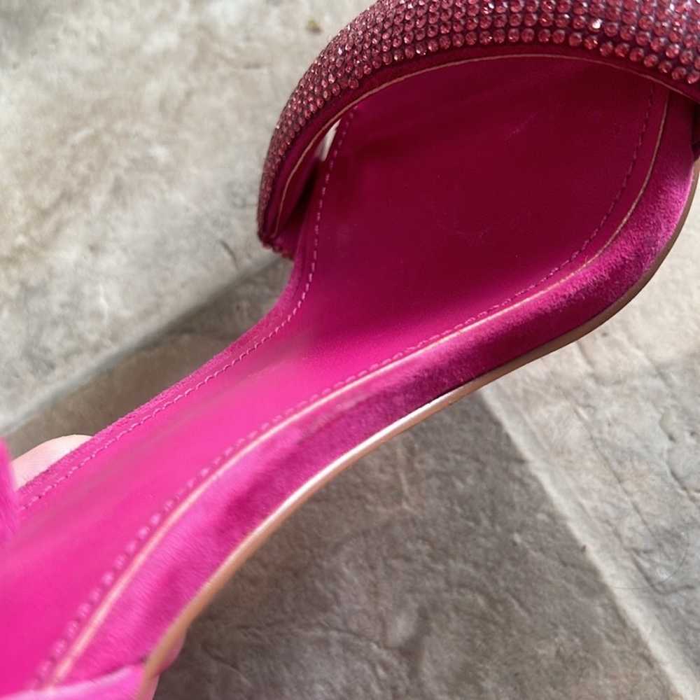 Marc Fisher Hot Pink Angelo Ankle Strap Suede Emb… - image 10