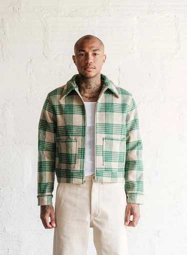 Bare Knuckles Cropped Wool Check Blouson