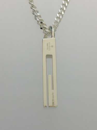 [Japan Used Necklace] Second Hand Gucci Plate Nec… - image 1