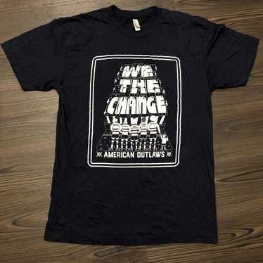 American Apparel Dark Navy American Outlaws ‘We T… - image 1