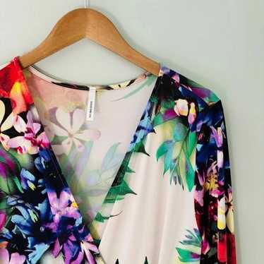 Floral Surplice Maxi Dress Size XL - image 1
