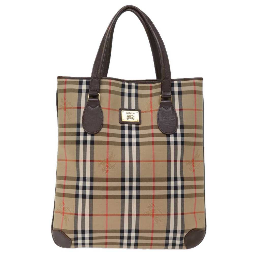 Burberry BURBERRYSs Nova Check Tote Bag Canvas Be… - image 12