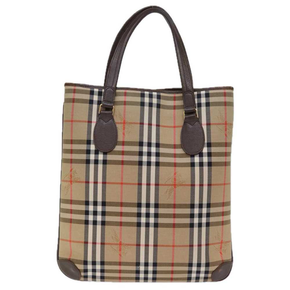 Burberry BURBERRYSs Nova Check Tote Bag Canvas Be… - image 2