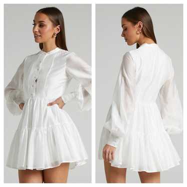 Showpo Kyra White Mini Dress size 8