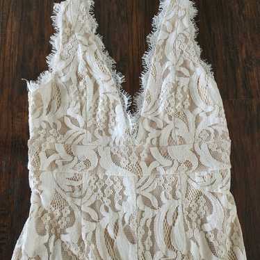 Lulus white Lace Jumpsuit