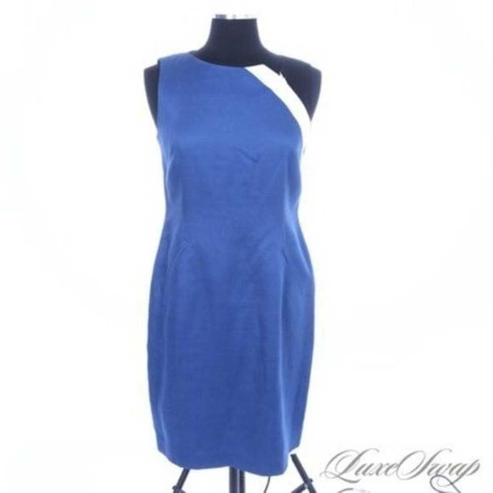 JAYEYOON JEONG OCEAN BLUE DRESS WITH WHITE AND BL… - image 1