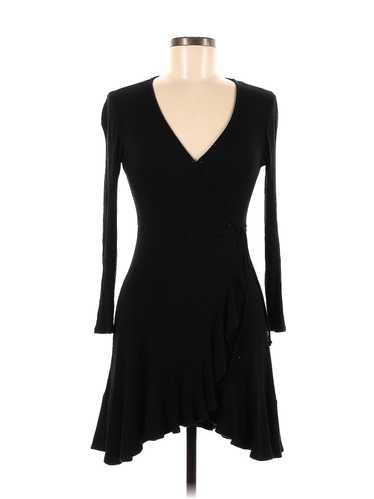 Aqua Women Black Casual Dress M