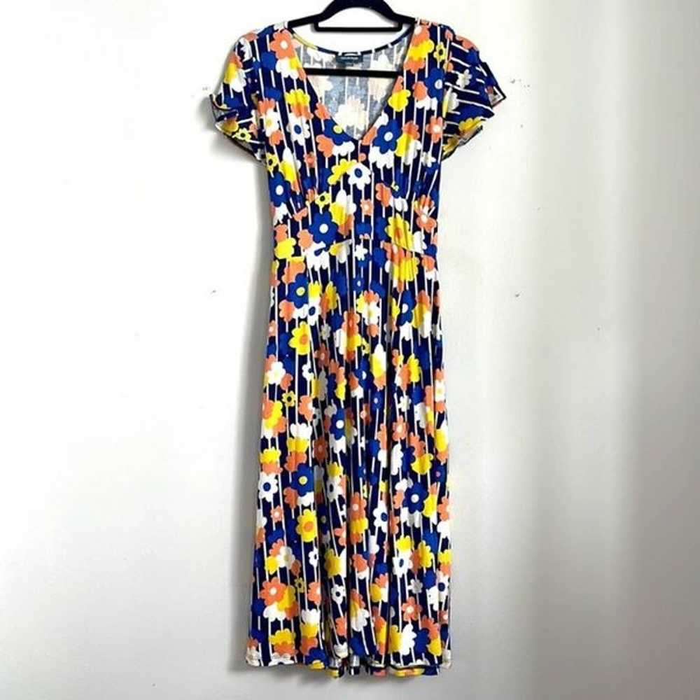 ModCloth Timelessly Lovable floral stripe print j… - image 1