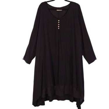 Anself Black Layered Dress 2X