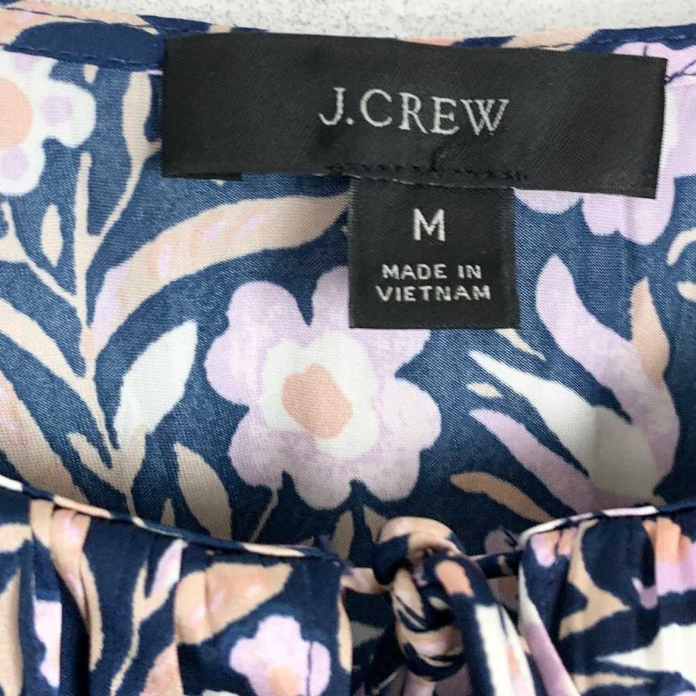 J.Crew V-Neck Mini Dress Floral Fields Navy Smock… - image 3