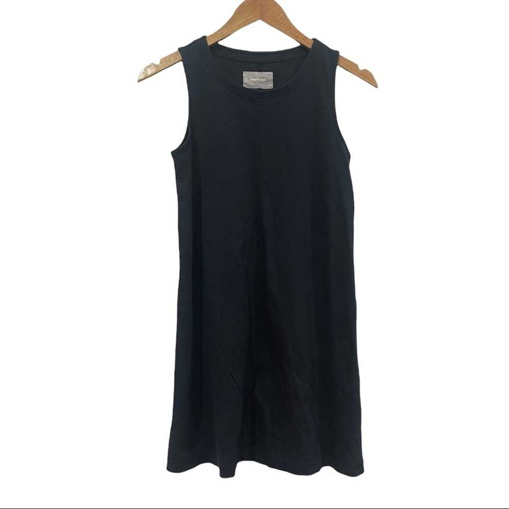Everlane Black Cotton Tank Dress Size XS - image 1