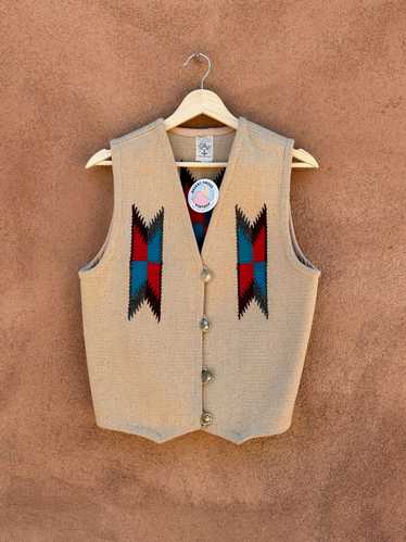 1970's Buffalo Nickel Ortegas Chimayo Vest - Mediu