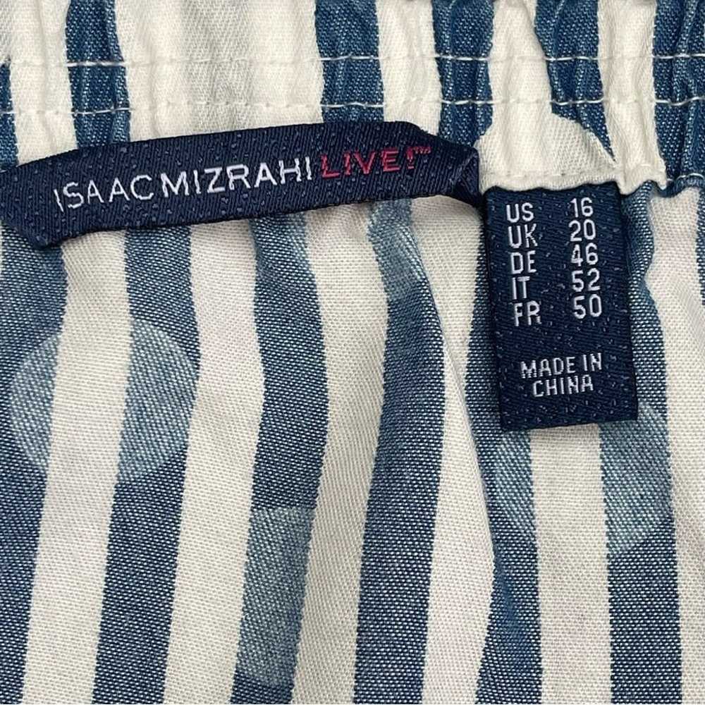Isaac Mizrahi TRUE DENIM Stripe & Dot Cold Should… - image 5