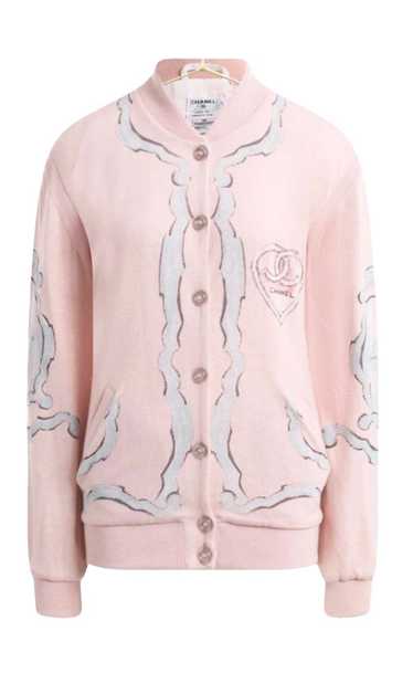 Product Details Chanel Pink Cashmere Bomber Jacket