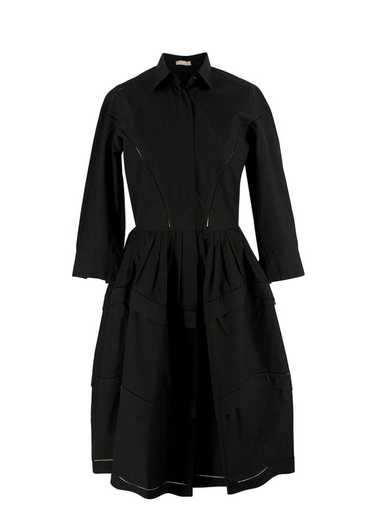 Managed by hewi Alaia Black Poplin Midi Shirt Dre… - image 1