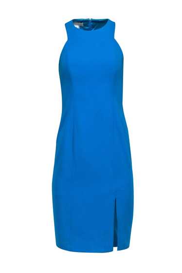 Lucian Matis - Teal Blue Sleeveless Front Slit Dre