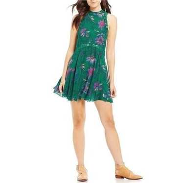 Free People Green She Moves Dress