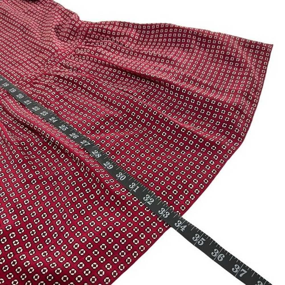Madewell Small Silk Short Sleeve Ascot Tile Drop … - image 8