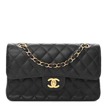 CHANEL Caviar Quilted Small Double Flap Black