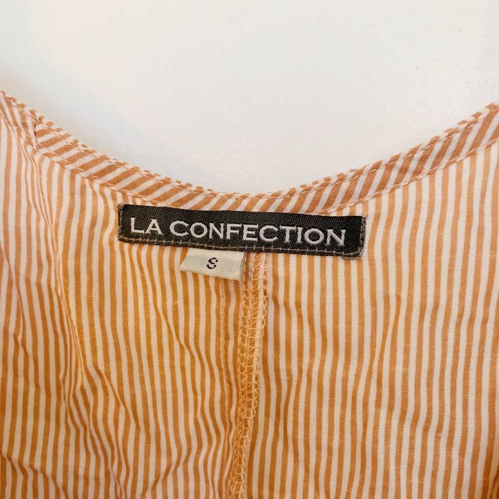 La Confection Clothing Wrap Striped Dress - image 3
