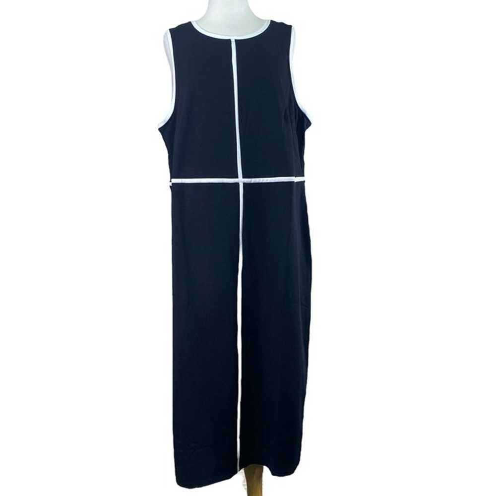 Eloquii Size 22 Sleeveless Dress Black White - image 1