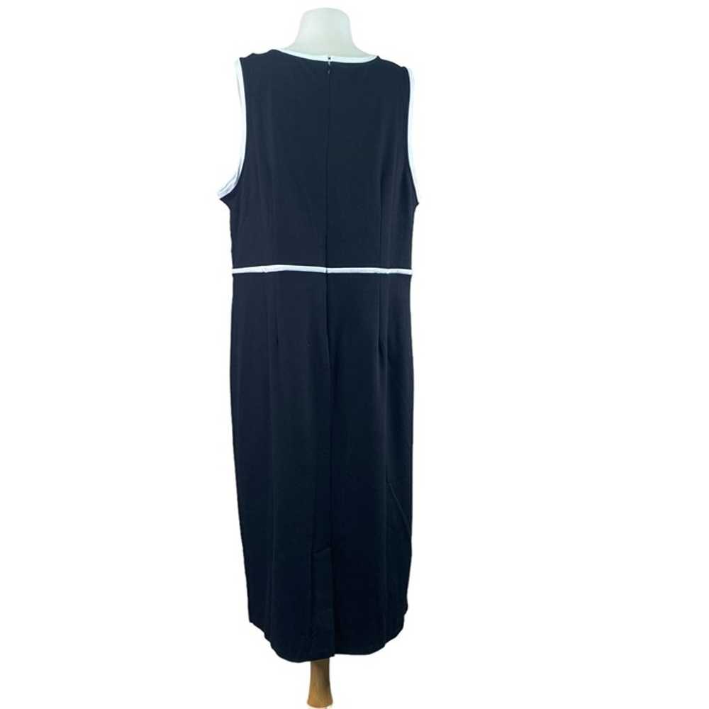 Eloquii Size 22 Sleeveless Dress Black White - image 3