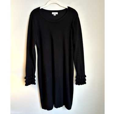 Calvin Klein Black Midi Sweater Dress Size Large