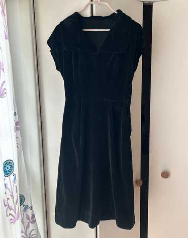 Unbranded Class Black Velvet Dress (XS/S) | Used,…