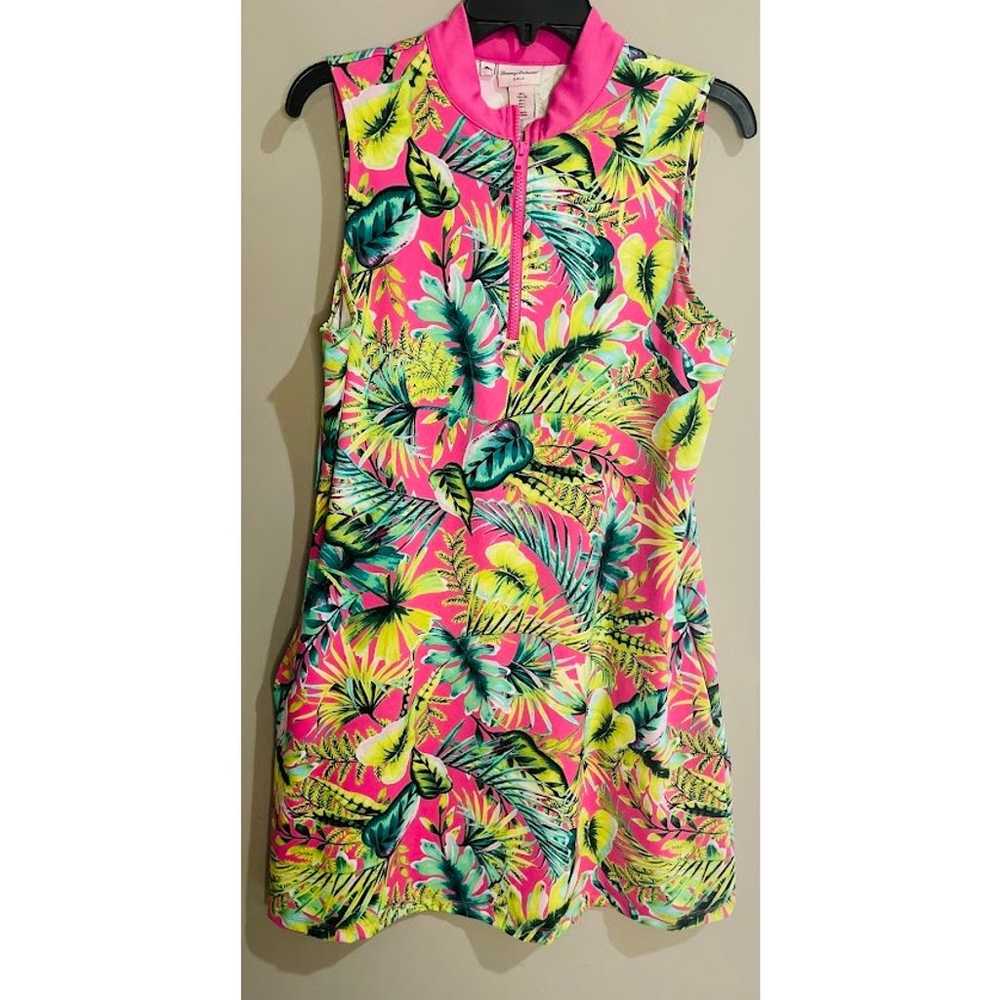 Tommy Bahama Tropical Print Sleeveless Golf Dress… - image 1