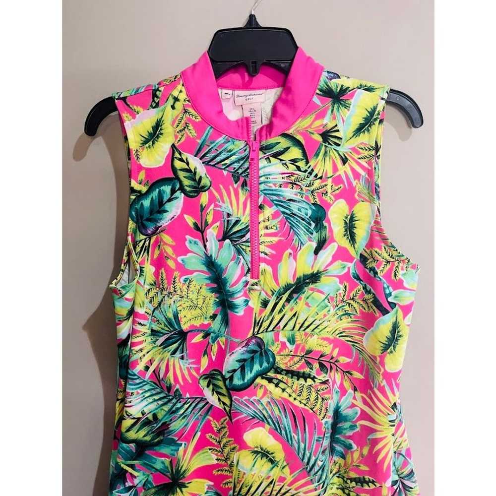 Tommy Bahama Tropical Print Sleeveless Golf Dress… - image 2