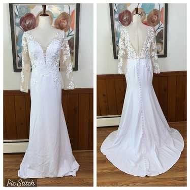 Gorgeous Miss Veil Illusion Wedding Gown!