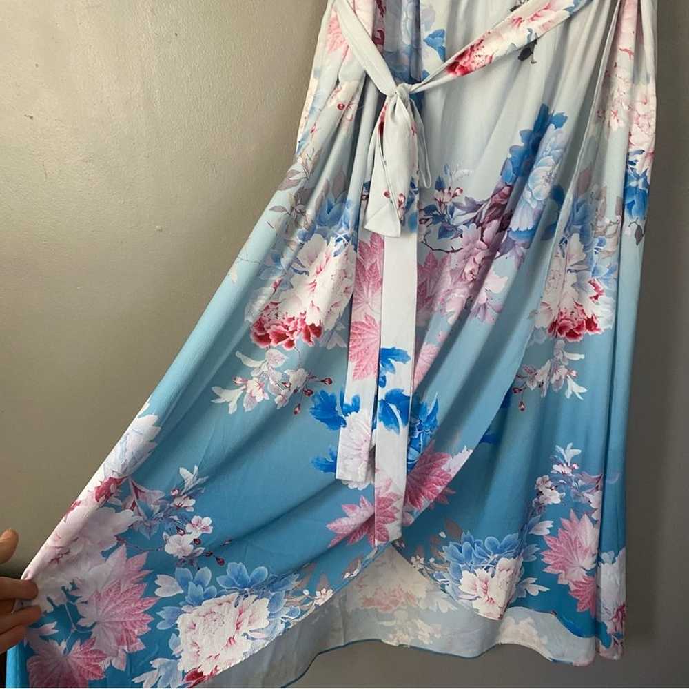 CITY CHIC Tsubaki Floral Maxi Dress in blue Size … - image 6
