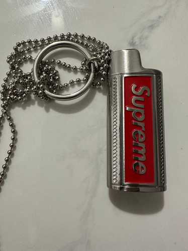 Supreme Supreme metal lighter holder necklace