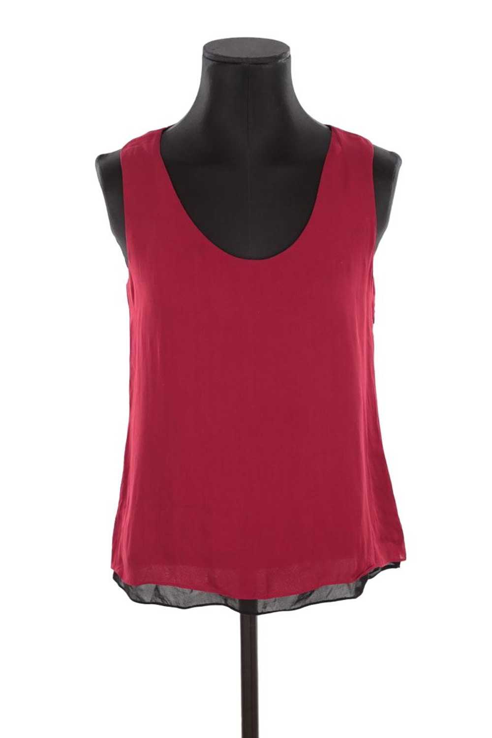 Circular Clothing Top en soie Theory rouge. Matiè… - image 1