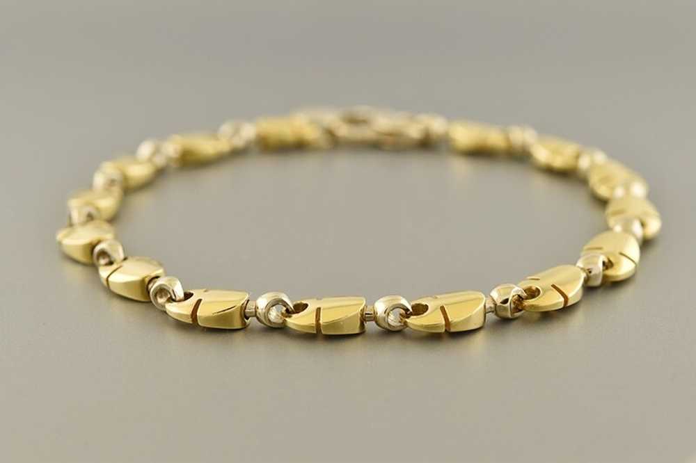 Two Tone Link Bracelet - image 3