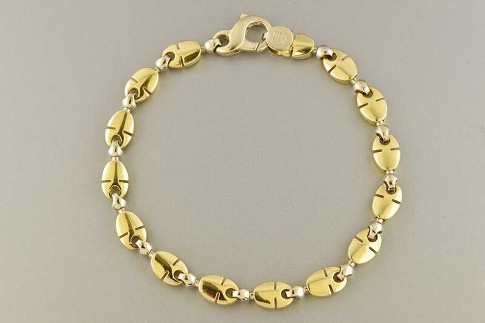 Two Tone Link Bracelet - image 4