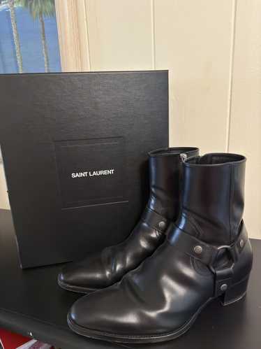 Saint Laurent Paris Leather Wyatt Boots