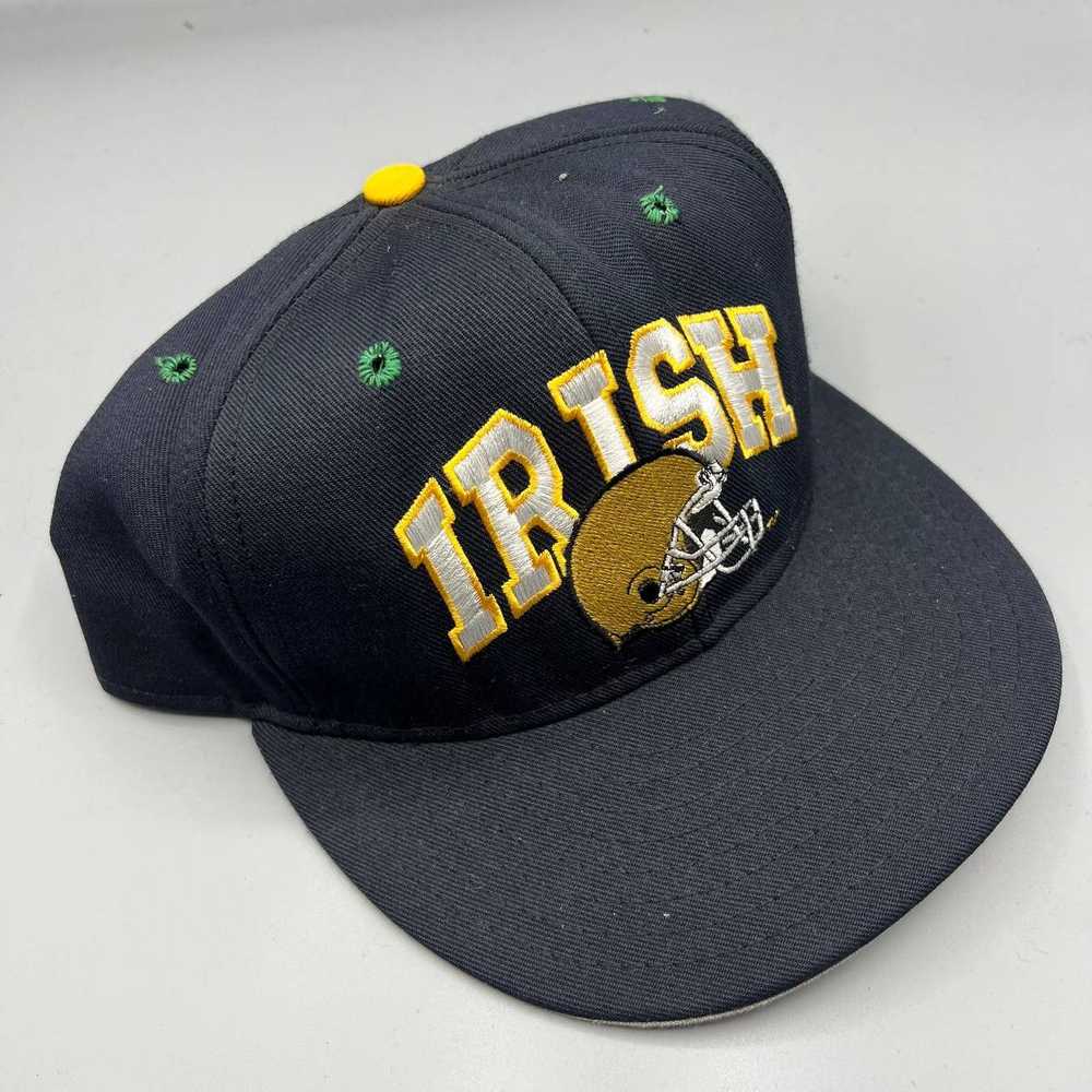 Pro Line Vintage Notre Dame Fighting Irish Hat Me… - image 2