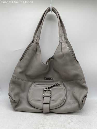Michael Kors Womens Gray Leather Handbag