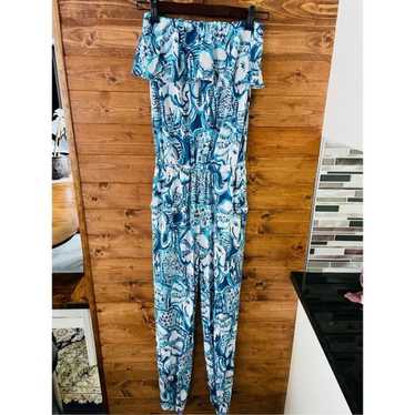 Lilly Pulitzer AILSIE JUMPSUIT Indigo Keep on Trun