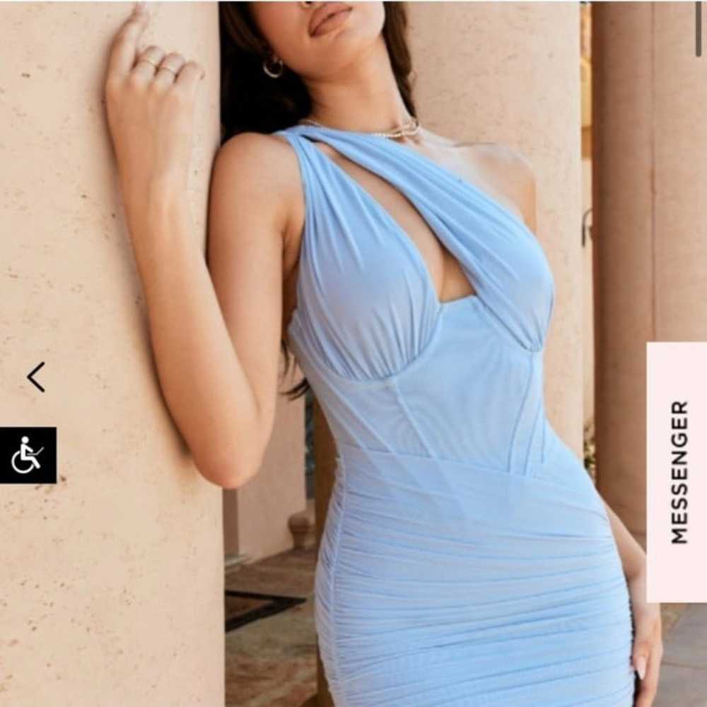 House of CB baby blue cut out mini dress ‘Clement… - image 5